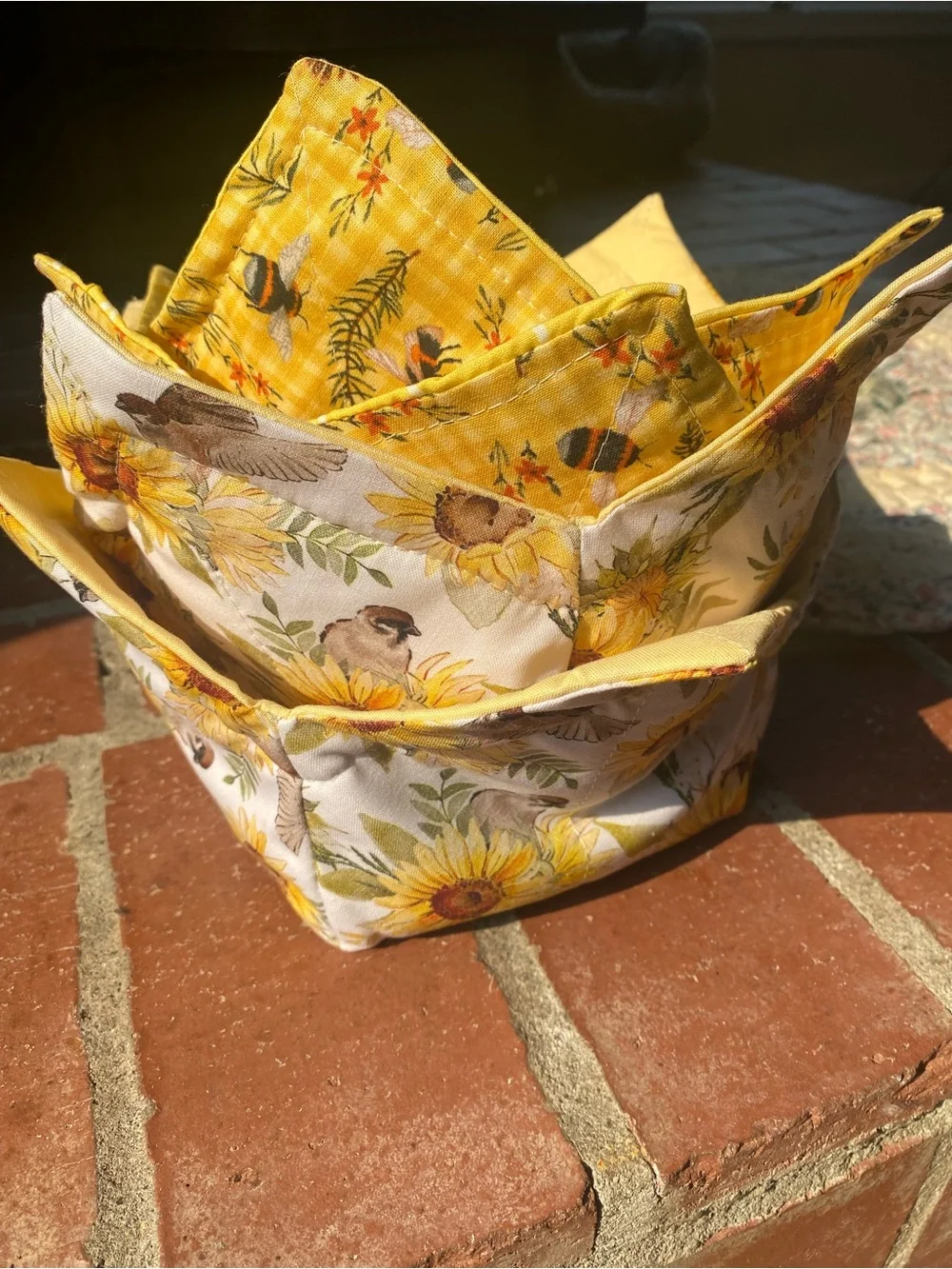 100%cotton handmade bowl cozies set of 4